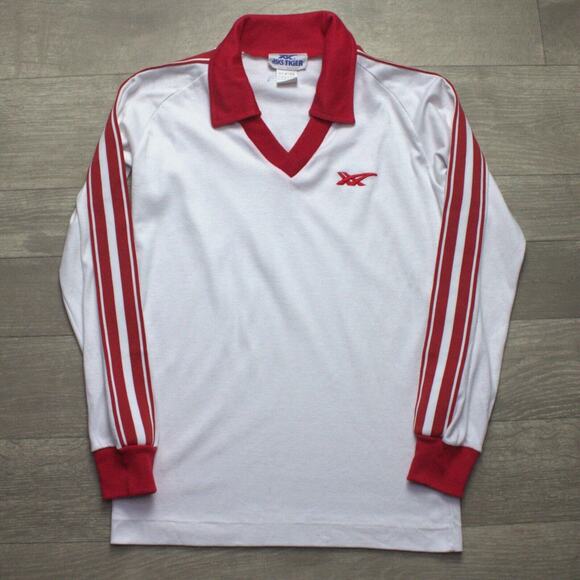 1980s Asics Tiger Long Sleeve Shirt XS - Picture 1 of 5